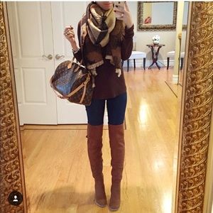 Super stylish Suede brown over the knee boots